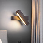 Rotatable LED Aluminum & Wood Sconce