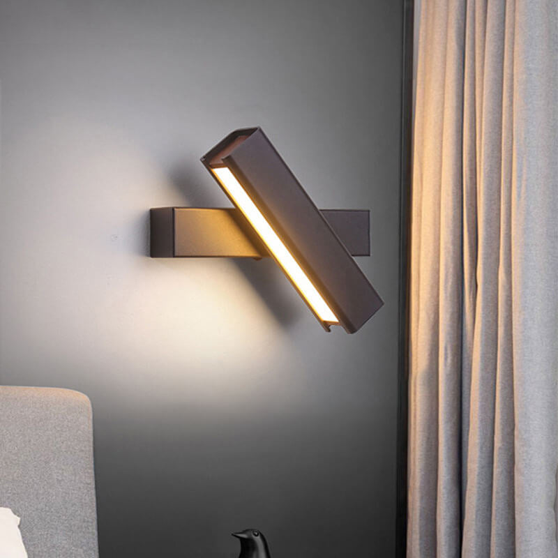 Rotatable LED Aluminum & Wood Sconce