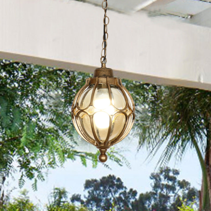 European-Style Waterproof Aluminum and Glass 1-Light