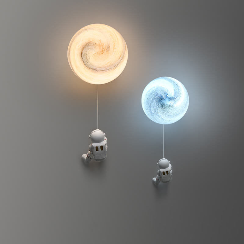 Modern Astronaut Orb Wall Sconce