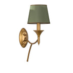 Iron & Fabric Mushroom Wall Sconce