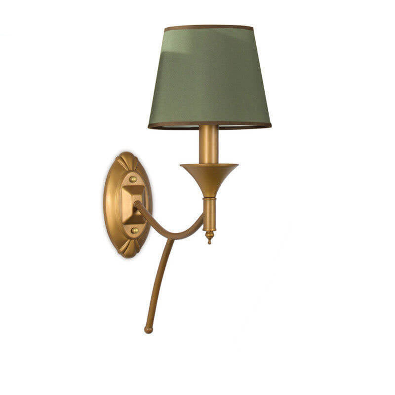 Iron & Fabric Mushroom Wall Sconce