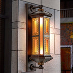 Premium Waterproof Aluminum and Glass Wall Sconce Lamp