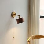 Scandinavian Copper & Wood 1-Light Sconce