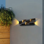 Modern Waterproof Stainless Steel Rectangular LED Wall