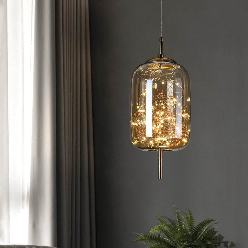 Scandinavian Oval Glass Pendant