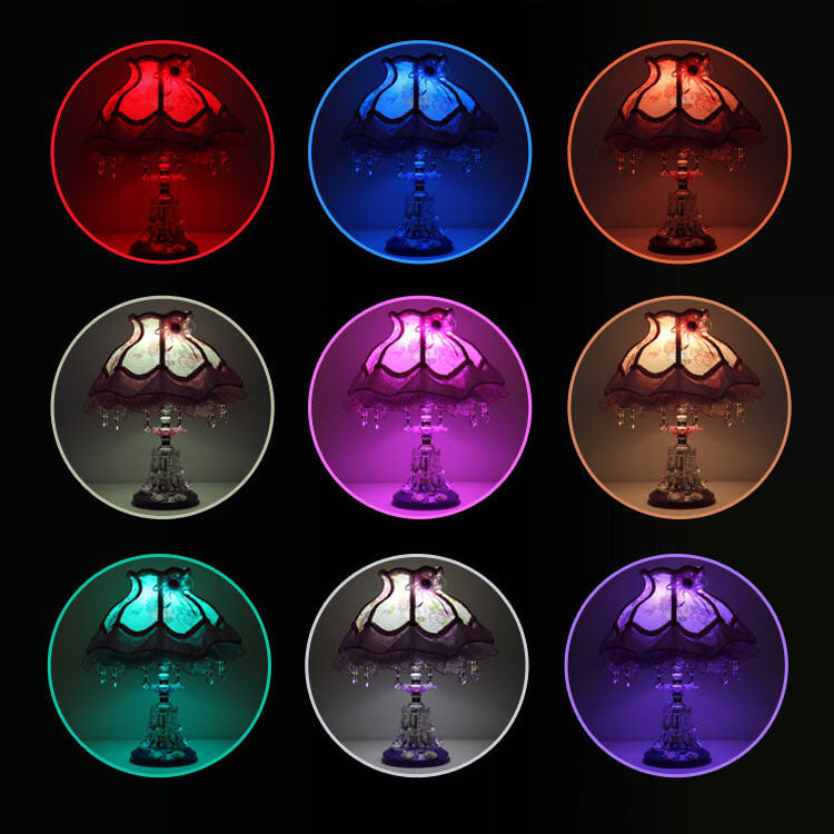 Elegant European Glass Table Lamp - 1-Light Wedding Design