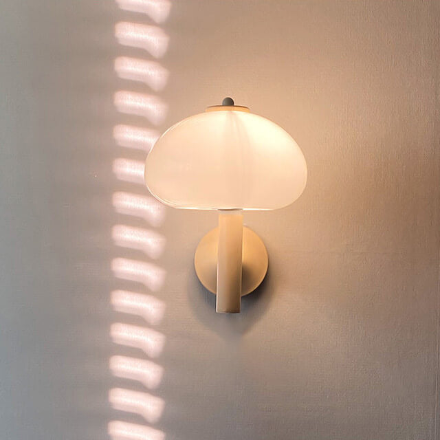 Modern Mushroom Glass Wall Sconce