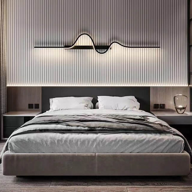 Aluminum Long Wave LED Wall Sconce