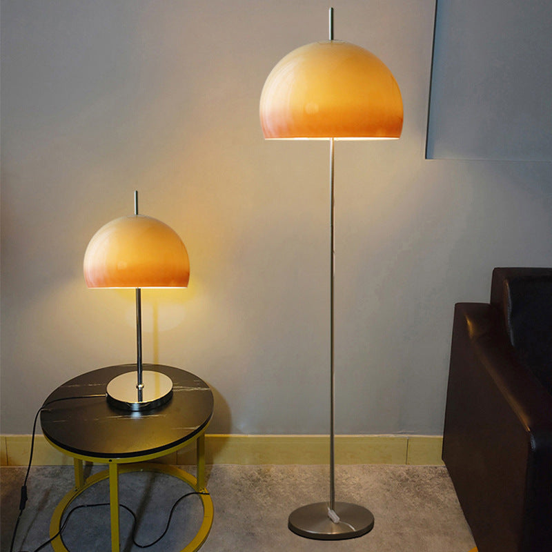 Modern Retro Mushroom Glass 2-Light Floor Lamp