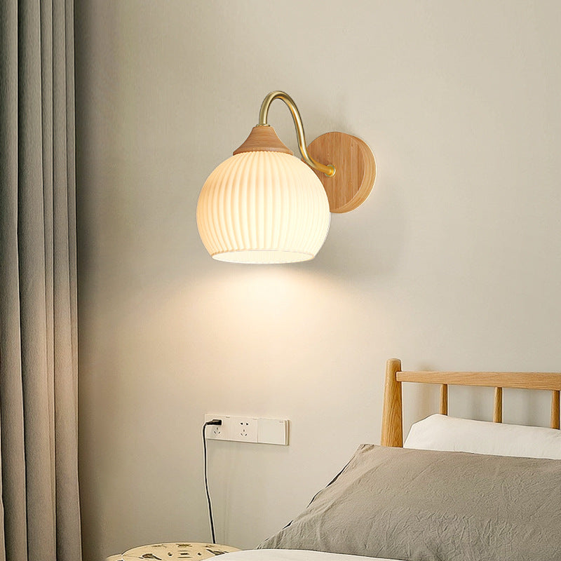 Nordic Striped Glass Wall Sconce