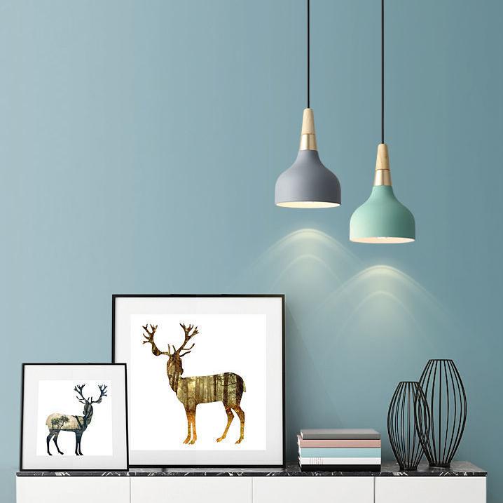 Modern Macaron Disc 1-Light Pendant Lamp