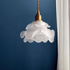 Vintage French Petal Glass LED Pendant Light