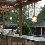 European-Style Waterproof Aluminum and Glass 1-Light