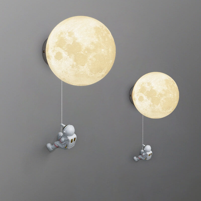 Modern Astronaut Orb Wall Sconce