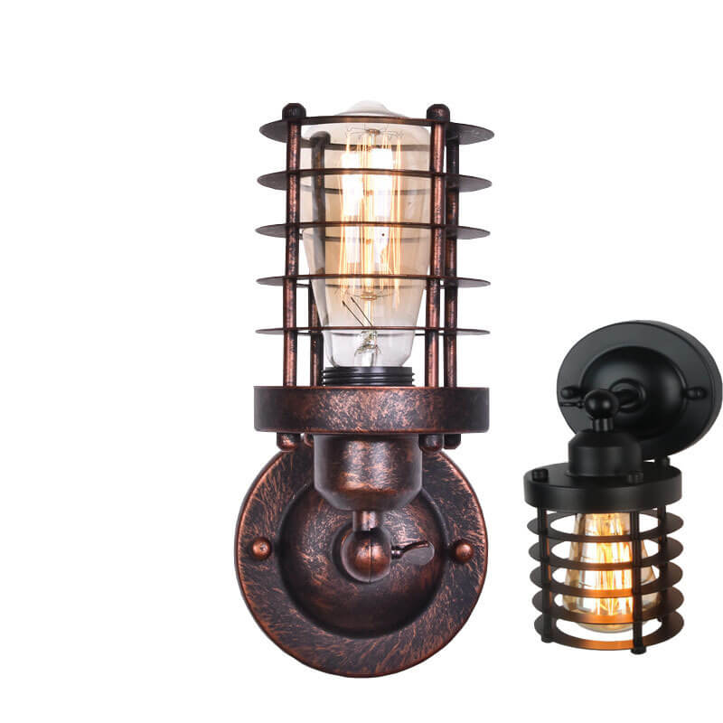 Wrought Iron Retro Wall Sconce