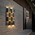 Modern Waterproof Stainless Steel Rectangular LED Wall