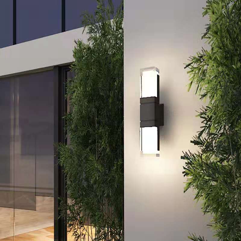 Modern Waterproof Rectangular LED Wall Sconce