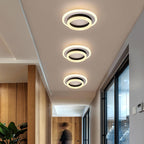 Nordic Acrylic LED Flush Mount Ceiling Light - Square & Circle Design
