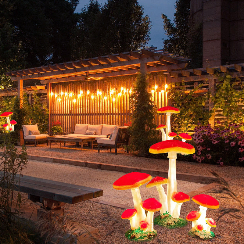 Premium Art Deco Solar LED Mushroom Outdoor Light