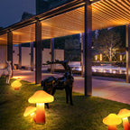 Premium Art Deco Solar Mushroom LED Outdoor Garden Light