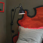 Industrial Iron Swing Arm Sconce
