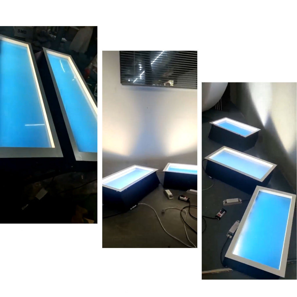 Blue Sky Metal LED Flush Mount Light