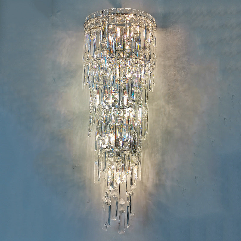 Crystal Tassel Wall Sconce