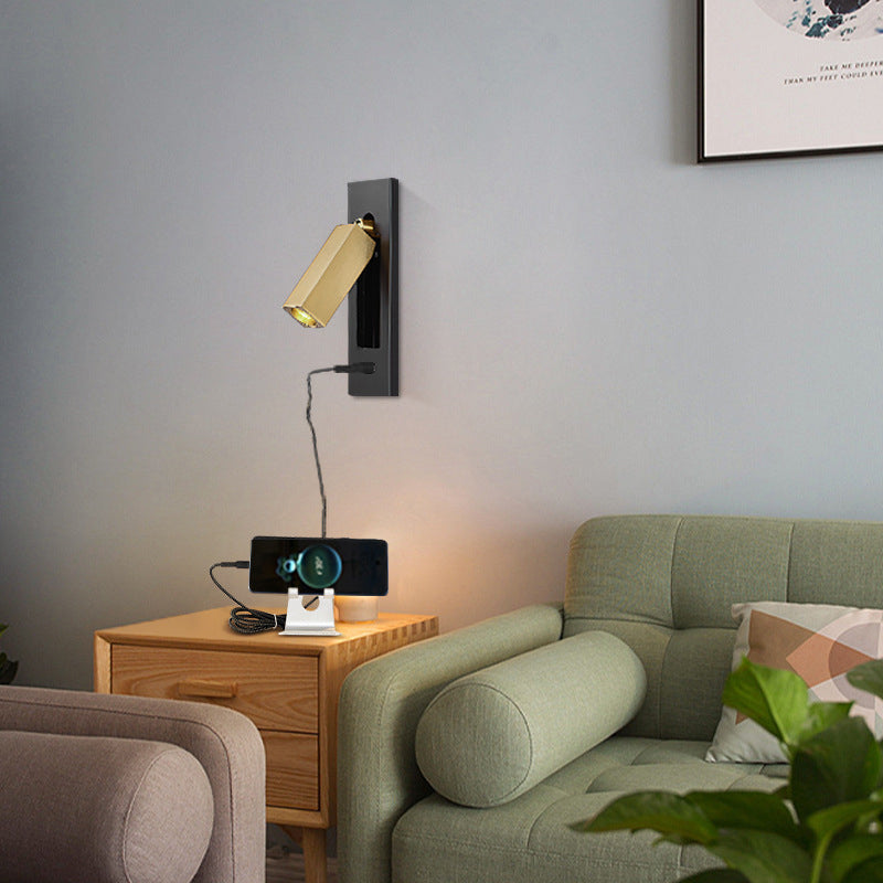 Contemporary Rectangular Aluminum LED Wall Sconce