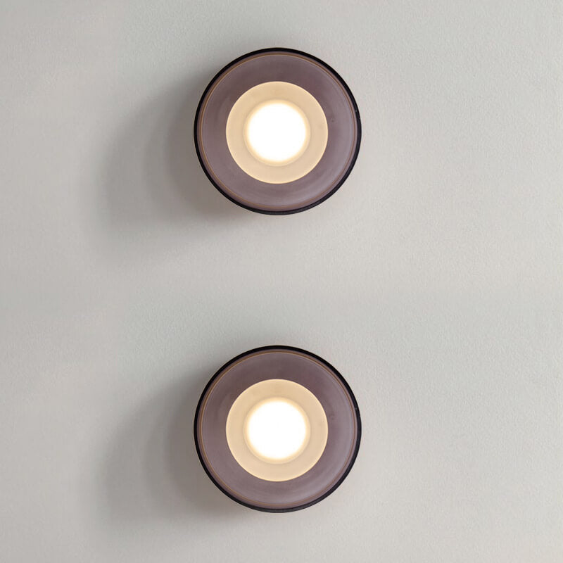 Vintage Nordic Round Glass LED Wall Sconce