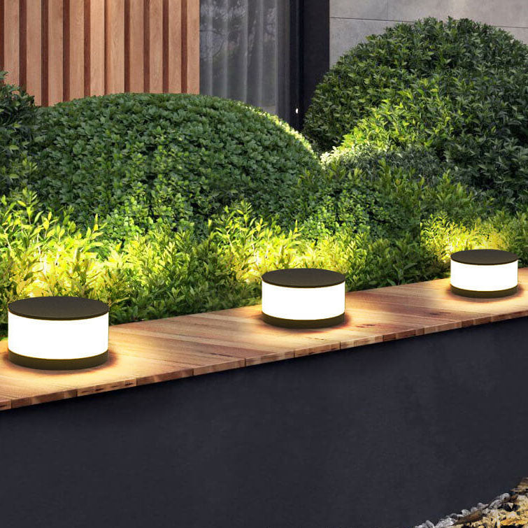 Premium Waterproof LED Solar Round Column Post Light