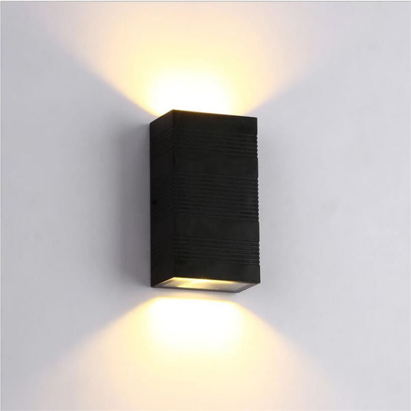 Black Waterproof Aluminum LED Sconce