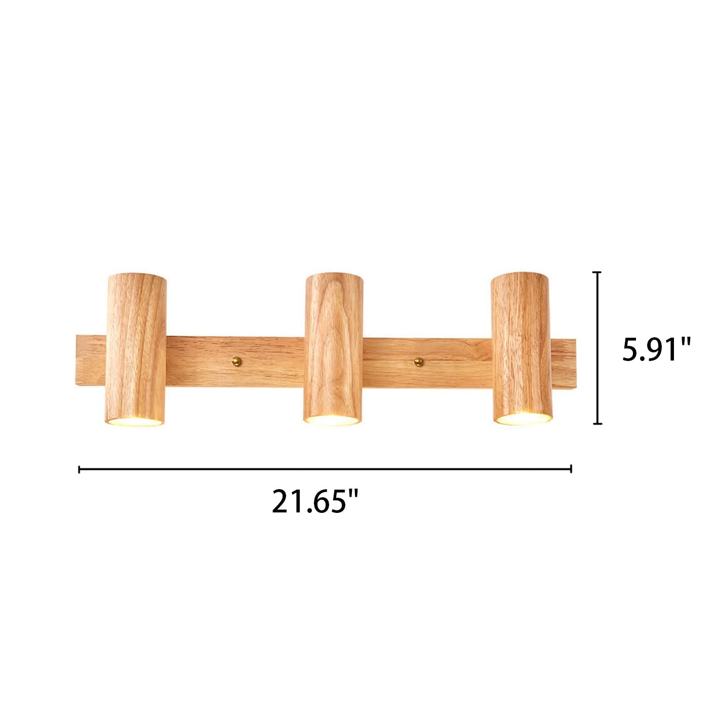 Modern Wood Spotlight Wall Sconce