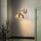 Brass Cone Iron Wall Sconce
