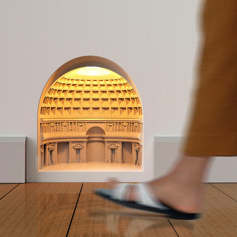Plaster LED Recessed Wall Sconce