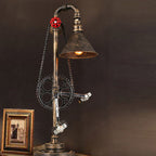 Vintage Industrial Iron Gear 1-Light Table Lamp