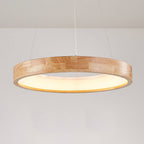 Log Circle LED Island Chandelier