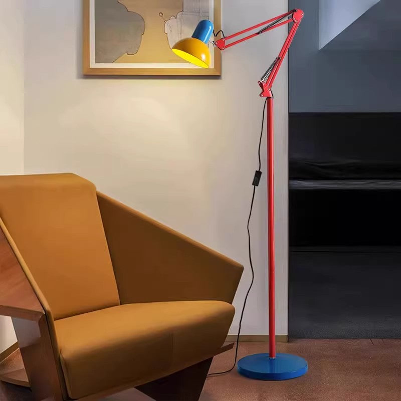 Contemporary Iron Half Circle 1-Light Floor Lamp for Bedroom
