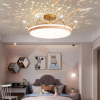 Kids Crown LED Semi-Flush Ceiling Light
