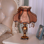 Luxury Lace Resin 1-Light Table Lamp - European Design