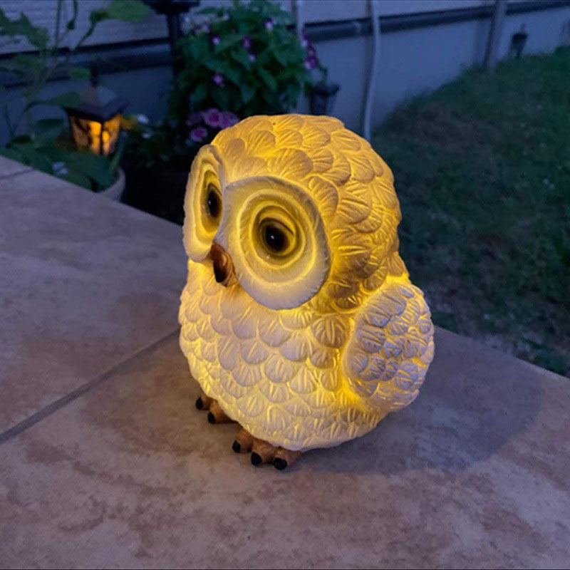 Premium Solar LED Owl Garden Light