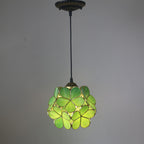 Premium Vintage Stained Glass Petal Pendant Light
