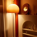 Modern Retro Mushroom Glass 2-Light Floor Lamp