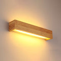 Striped Wood LED Vanity Sconce