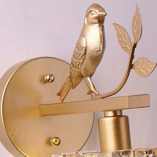 Crystal Bird Wall Sconce