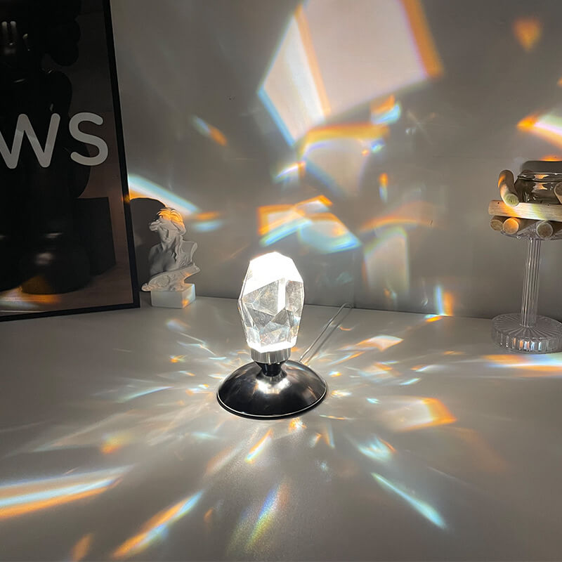 Luxury Diamond Crystal LED Table Lamp - Ambient Night Light