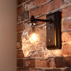 Modern Round Skull Glass Wall Sconce Lamp