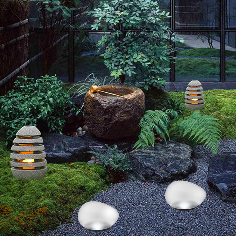 Solar Pebble LED Landscape Light
