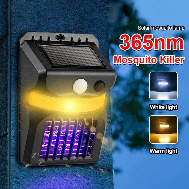 Premium Solar-Powered Mosquito Repellent Wall Sconce with Smart Sensor for Outdoor Use