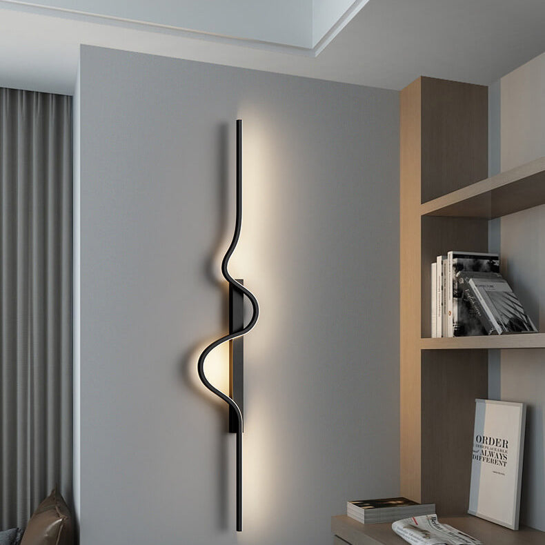 Aluminum Long Wave LED Wall Sconce